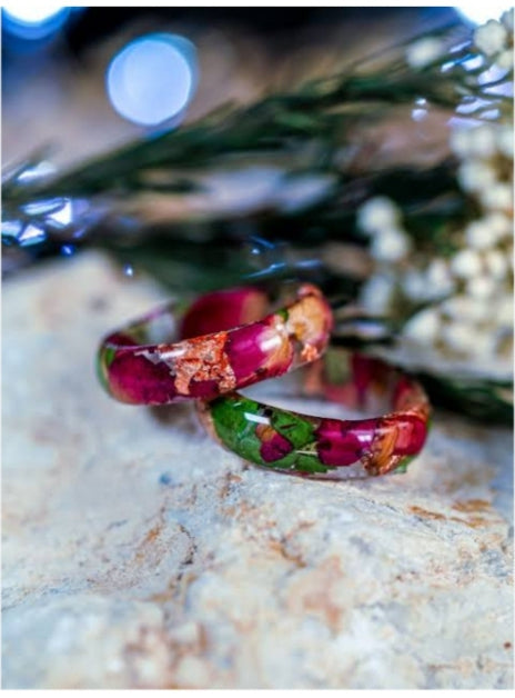 Colourful Handcrafted and Unique Resin's Rings