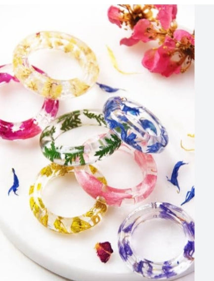 Colourful Handcrafted and Unique Resin's Rings
